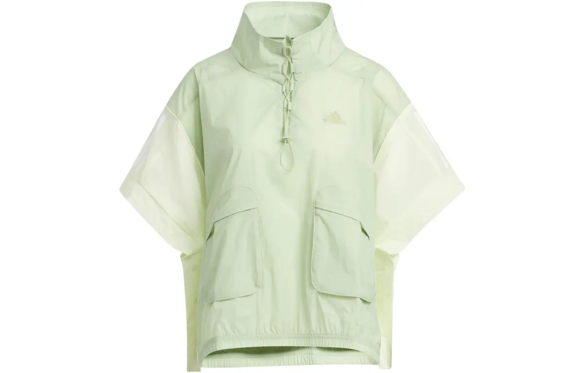 Adidas Jackets Women's Green Stand Collar Moderate Workwear