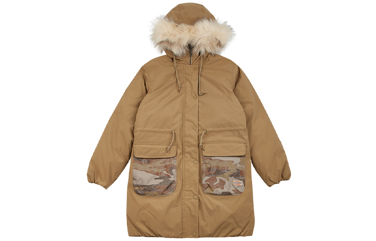 Женский пуховик Dickies с капюшоном (бронзовый)