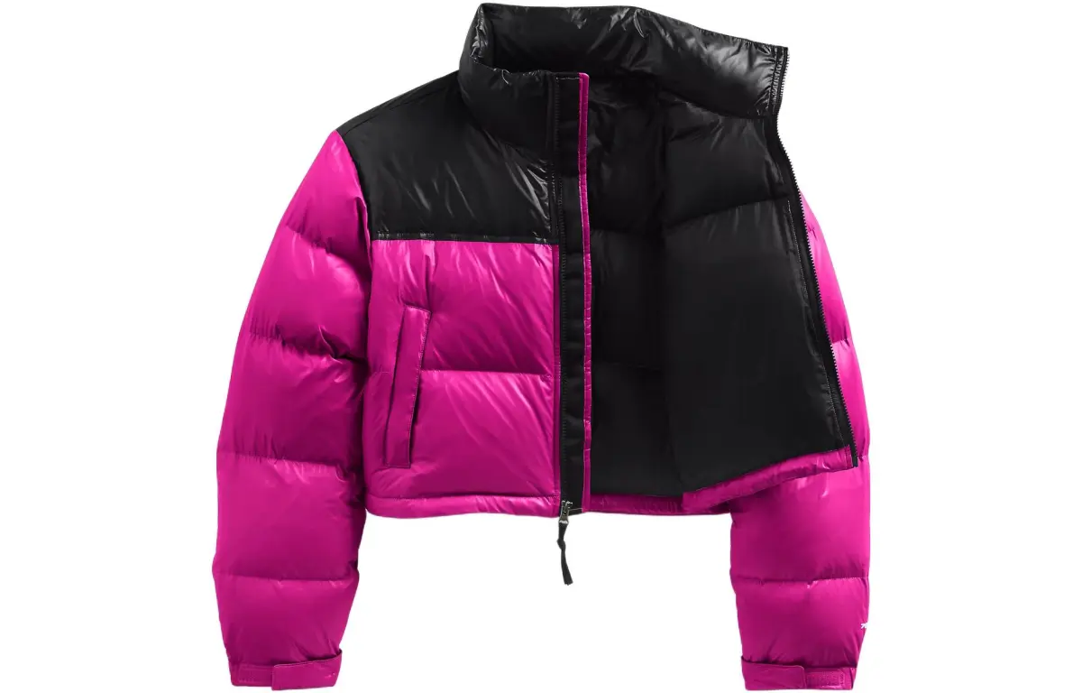 THE NORTH FACE Women's Nuptse Short Jacket Fuchsia Pink
