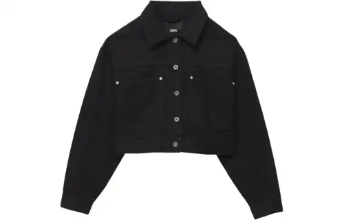 Vans Raynes Crop Trucker Jacket Jackets & Coats Women's Black