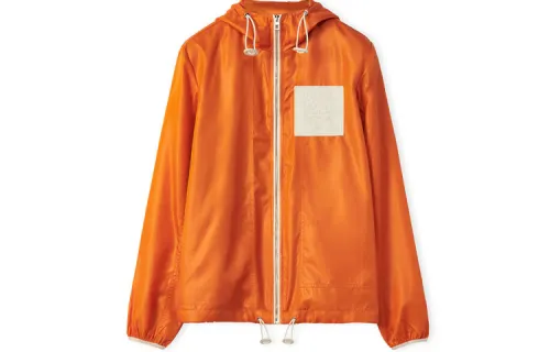 LOEWE Jackets Women's Bright Orange Hooded Moderate Other