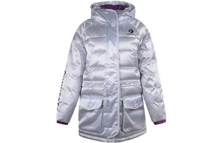 Converse Sideline Down Jacket Women's Cool Gray