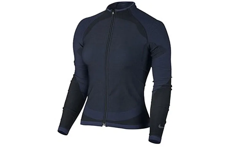 Nike Jackets Women's Black Stand Collar Moderate Nipped-in Waist