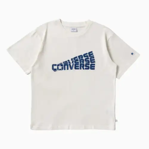 Converse Nep Slub Jersey Crack PT S/ST T Shirt Unisex White 09