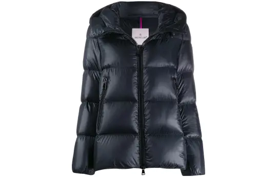 Moncler Logo Patch Hooded Puffer Jacket