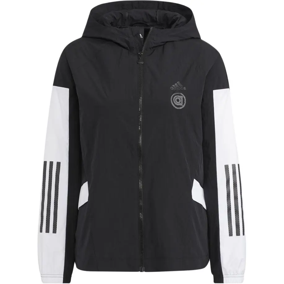 Adidas Jackets Women's Black Stand Collar Moderate Other
