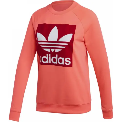 Adidas Originals TREFOIL CREW Sweatshirt Women's Shimmery Red