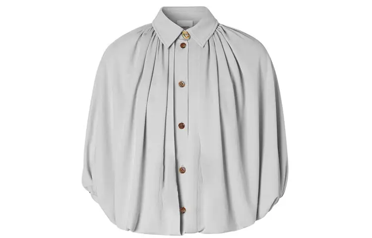 Burberry Shirts Women's Gray Lapel Moderate Other
