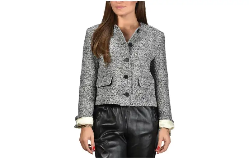 Golden Goose Deluxe Brand Journey Crewneck Buttoned Jacket