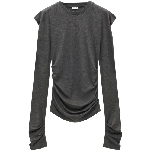 LOEWE Long Sleeved Crewneck Knitted Top