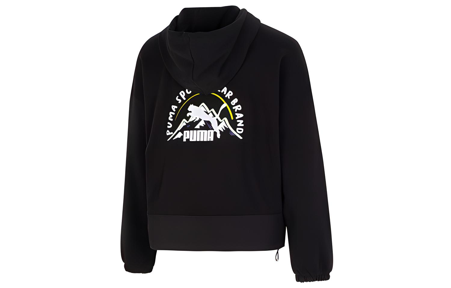 Женская куртка PUMA Camping Full-Zip Hoodie (черная)