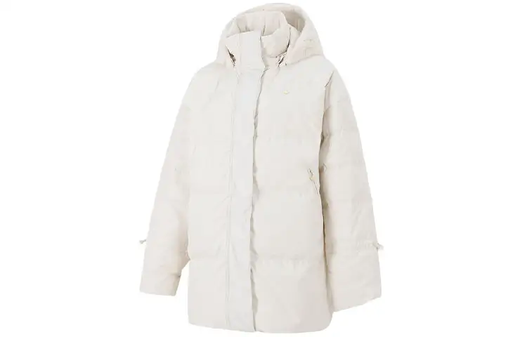 Adidas Originals Trefoil Collection Outfit Down Jacket Winter Women's Ecru
