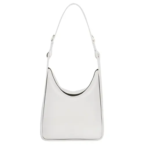 Balenciaga Calfskin Tote Shoulder Handbag Medium Women's White