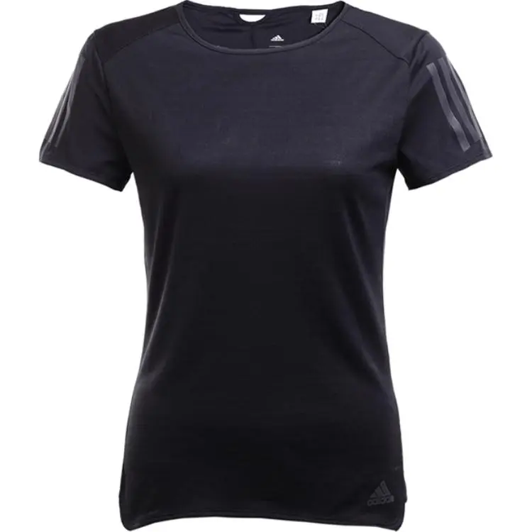 Adidas T-Shirts Women's Black Crew Neck Moderate