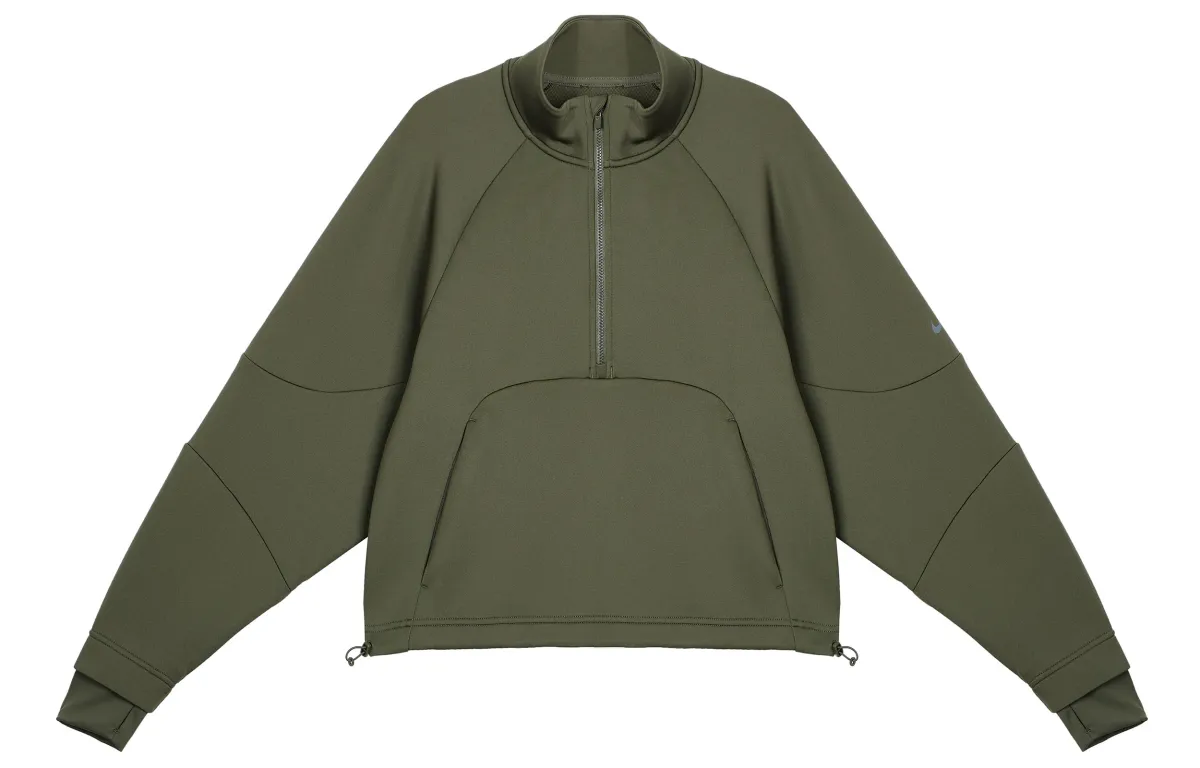 Nike Dri Fit Sweatshirt Women's Khaki Green