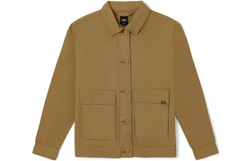 Vans Jackets Women's Khaki Lapel Moderate Workwear