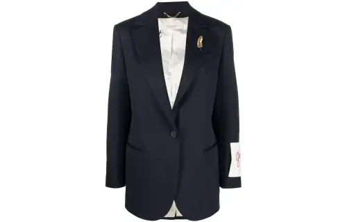 Tom Boy logo-patch blazer