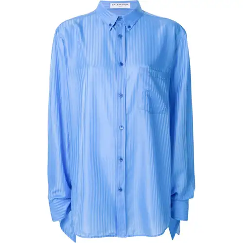 Balenciaga Shirt Regular Fit Women's Blue