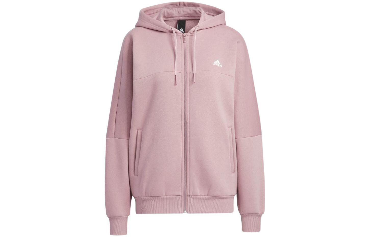 Женская куртка adidas Hooded Jacket (пурпурно-розовая)