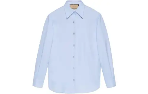 GUCCI Interlocking G Collared Button-Up Shirt