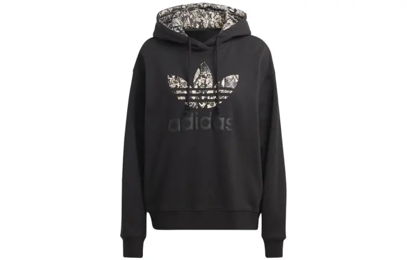 Adidas Originals Sweatshirts Women's Black Hooded Moderate Other