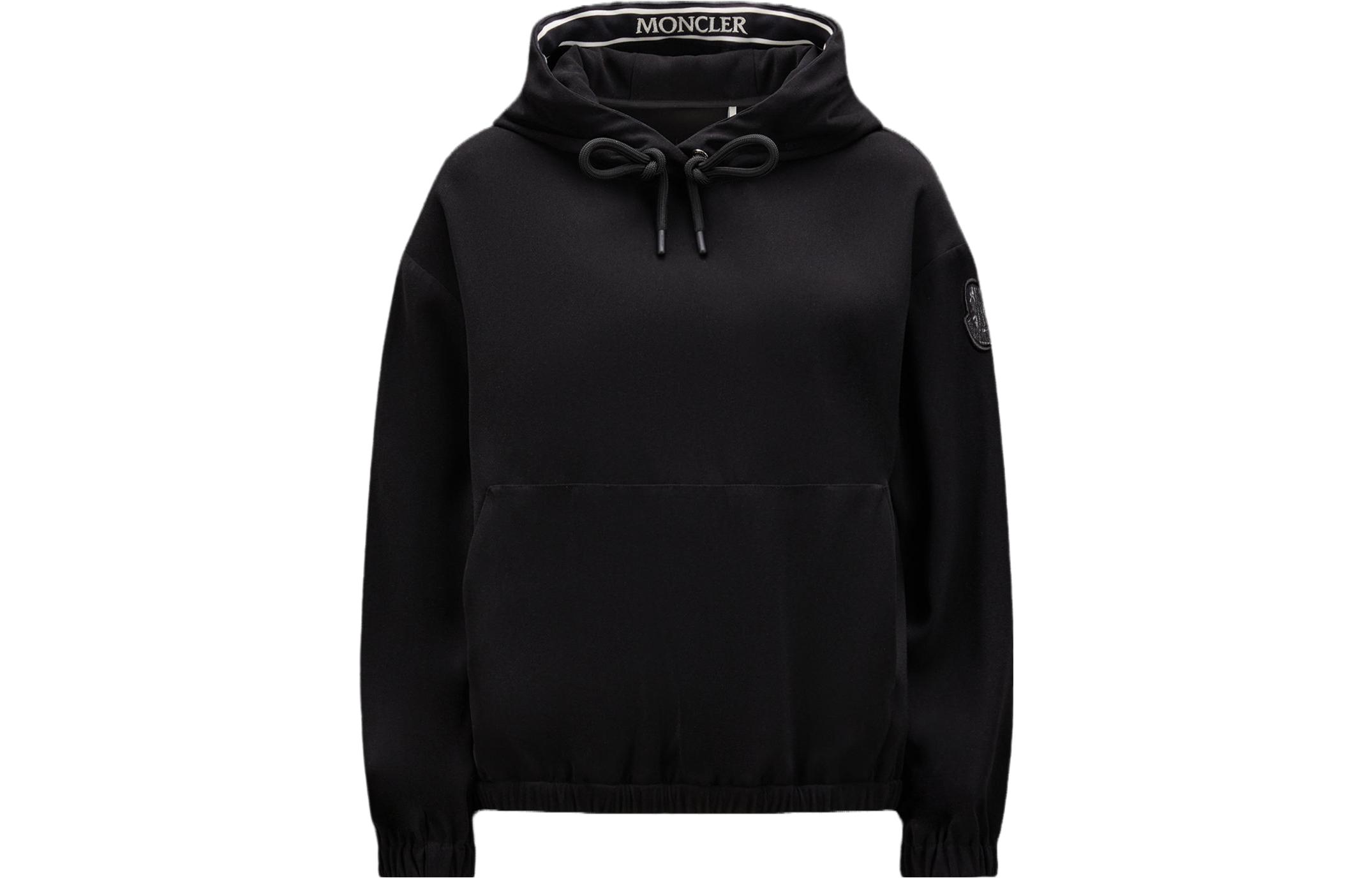 Женское худи Moncler (черное)