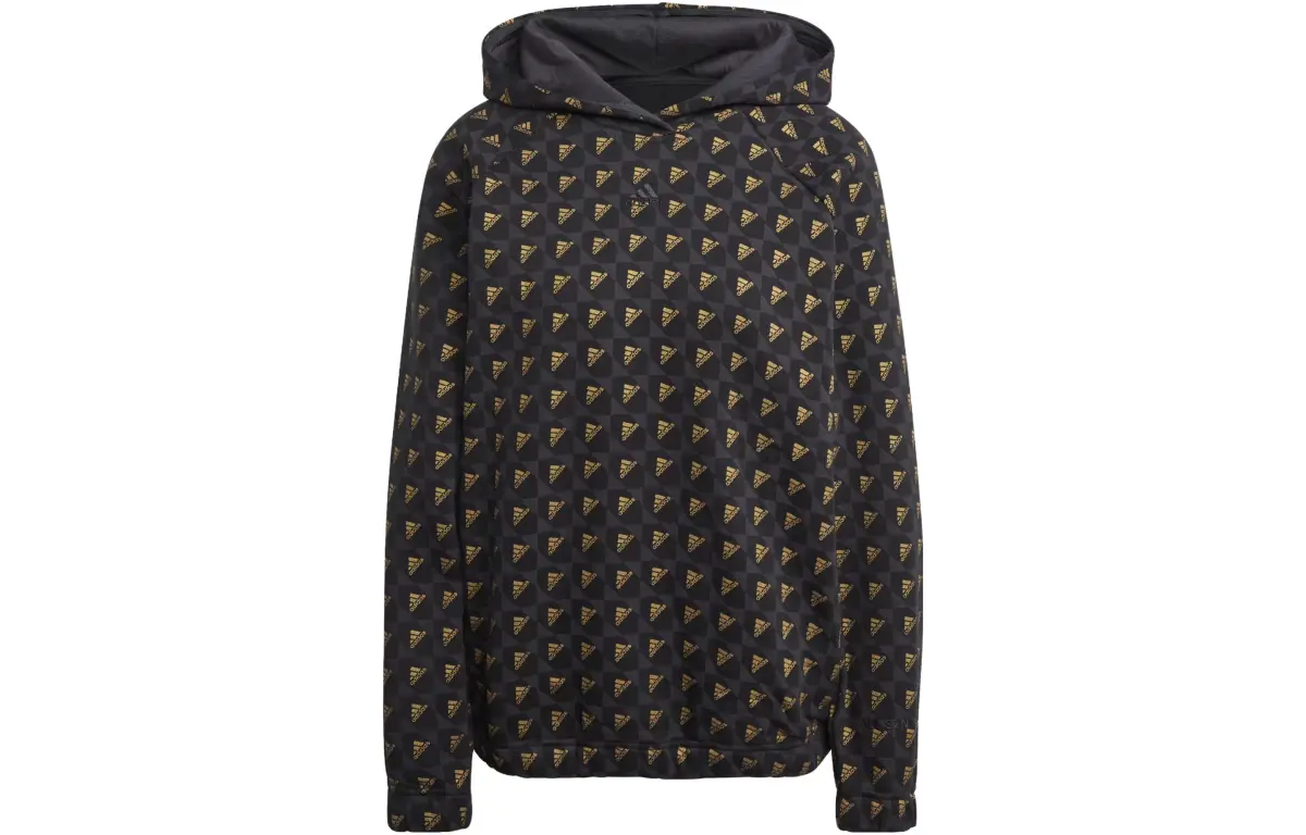 Adidas Sweatshirts Women's Black Hooded Moderate Regular