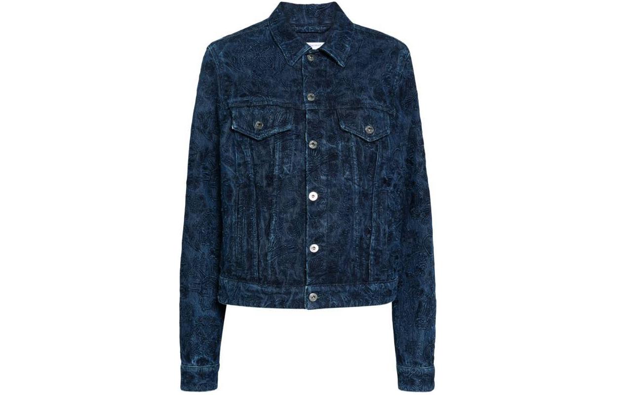 OFF-WHITE Tattoo Embroidered Denim Jacket