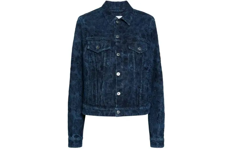 OFF-WHITE Tattoo Embroidered Denim Jacket
