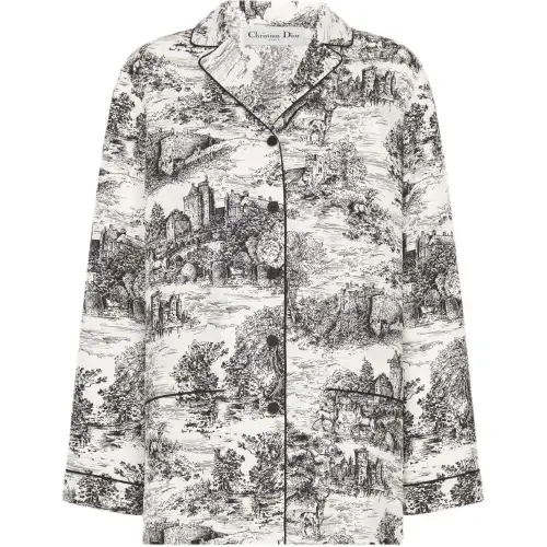 Christian DIOR All Over Patterned Button Up Shirt