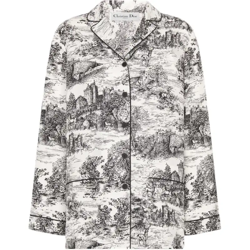 Christian DIOR All Over Patterned Button Up Shirt