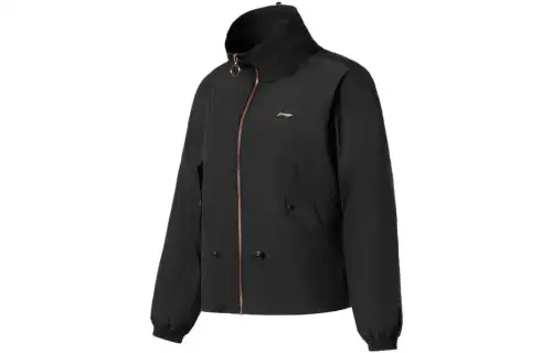 Li Ning Jackets Women's Black Stand Collar Moderate Other