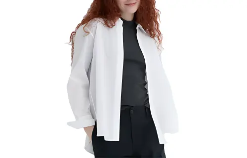 UNIQLO Shirts Women's White Pointed Collar Moderate Other