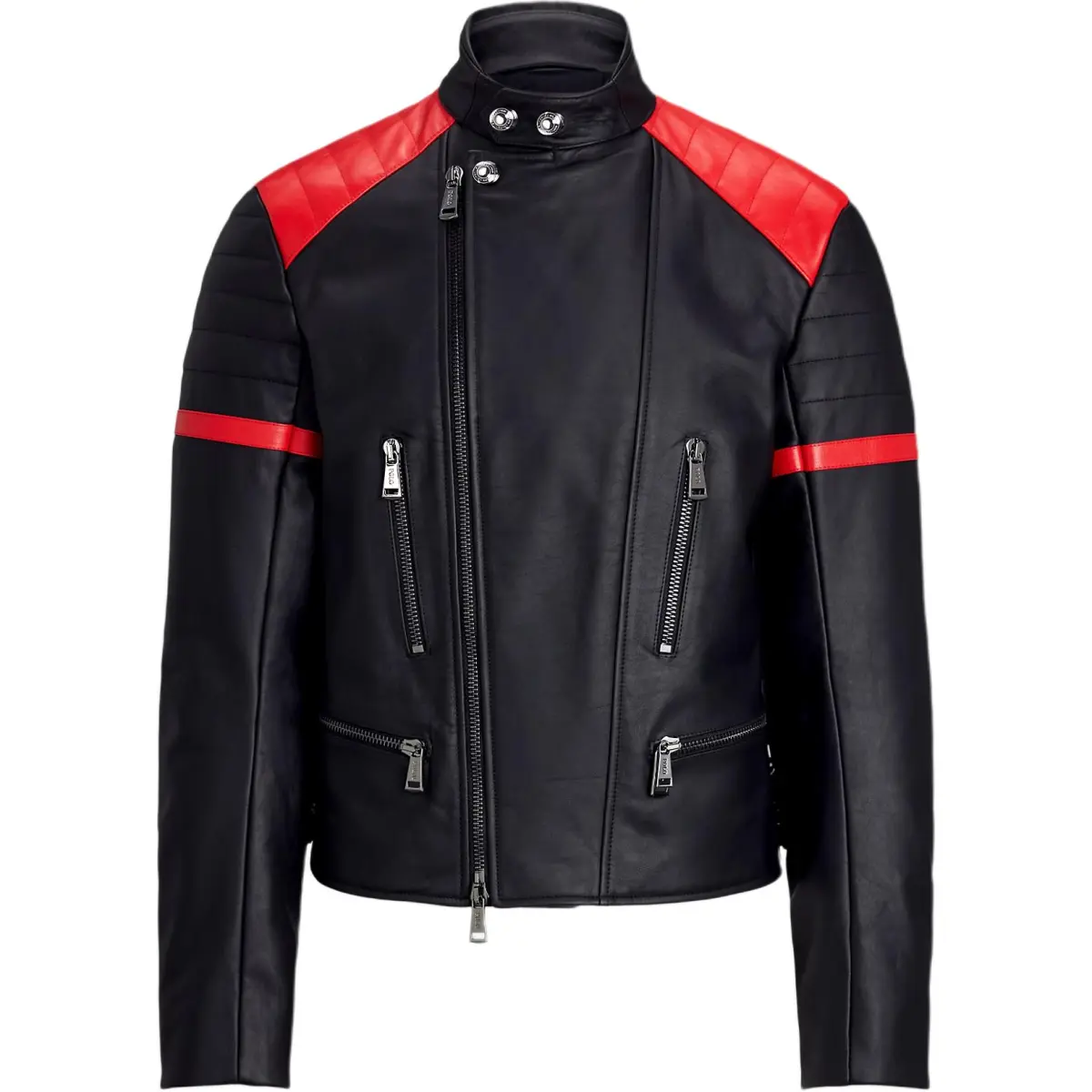 Polo Ralph Lauren Leather Jacket Men's Bolo Black