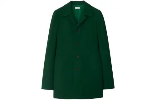 Burberry Wool Jacket Jackets & Coats Women's Green