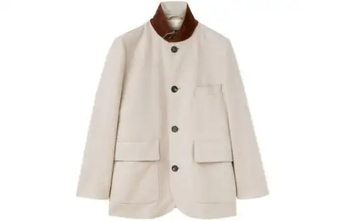 Loro Piana Mini Roadster Jacket Jackets & Coats Women's Light Gray