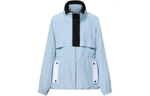LOUIS VUITTON Color-Blocked Silk Parka