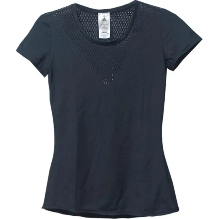Adidas T-Shirts Women's Blue Crew Neck Other