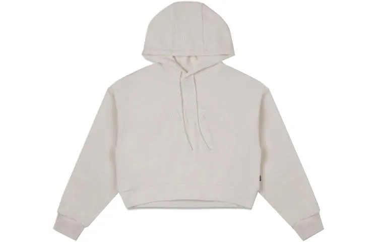 Converse EGRET Sweatshirts Women's Ivory Hooded Moderate Regular