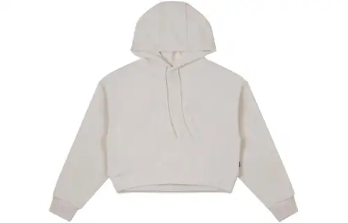 Converse EGRET Sweatshirts Women's Ivory Hooded Moderate Regular
