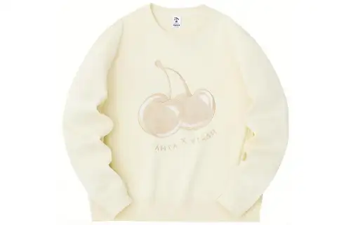 Anta x Kirsh Sweatshirt Women's Light Gray Yellow