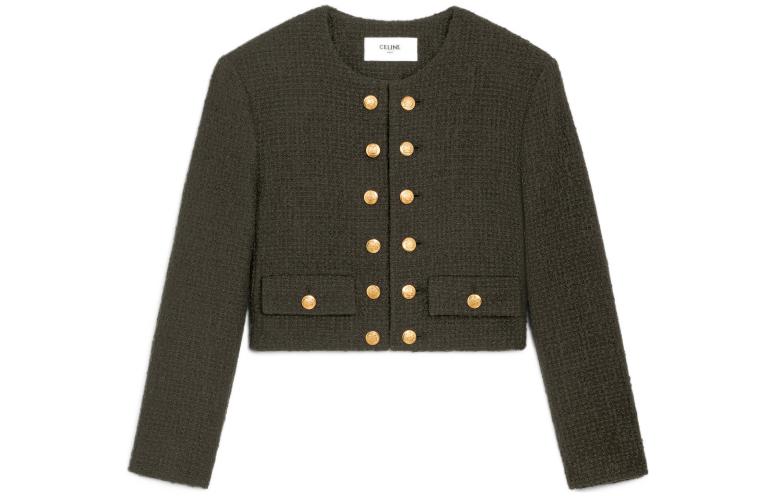 CELINE FW22 Jackets & Coats Women's Dark Khaki