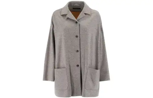 Loro Piana Jackets Women's Gray Lapel Moderate Other