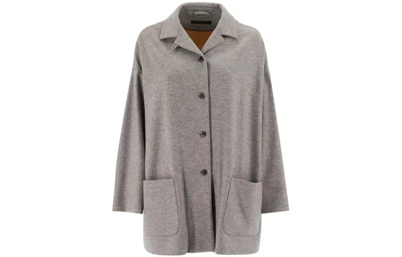 Loro Piana Jackets Women's Gray Lapel Moderate Other