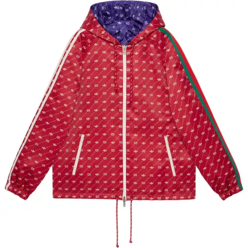 GUCCI X Adidas Reversible Jacket Red/Purple