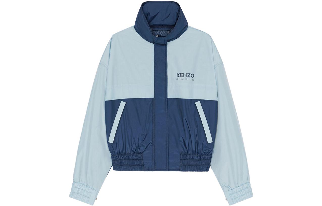 KENZO × Nigo joint model FW22 Logo letter printed zipper jacket women's autumn color matching