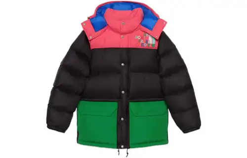 GUCCI X The North Face Down Jacket Black/Multicolor
