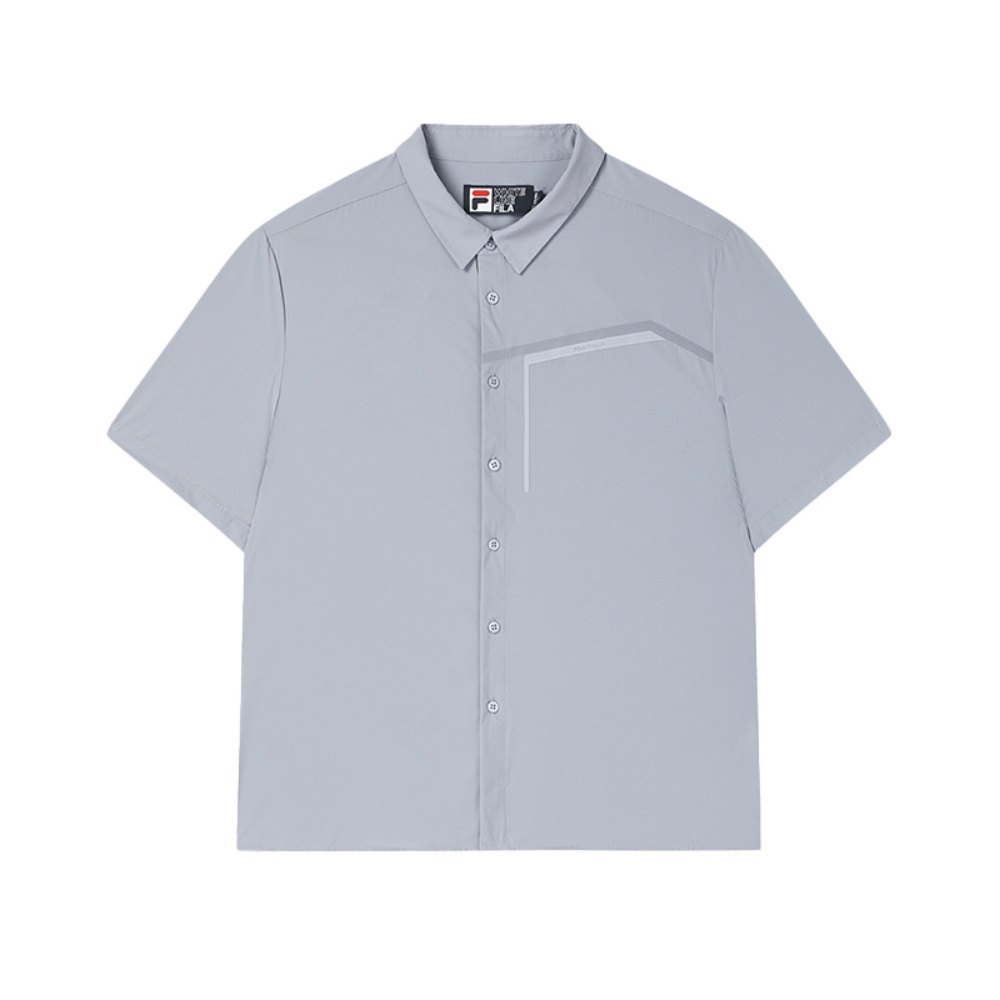 Мужская рубашка Fila Lifestyle WHITE (темно-синяя)