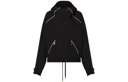 LOUIS VUITTON Jackets Women's Black Hooded Moderate Other