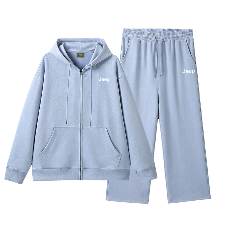 Jeep Casual Sportswear Unisex Hooded Thickened And Fleece Lined